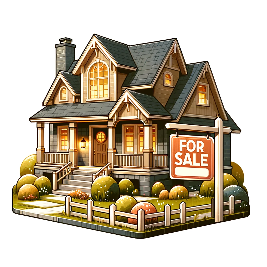 An image depicting a home that is on sale, suitable for a real estate listing.