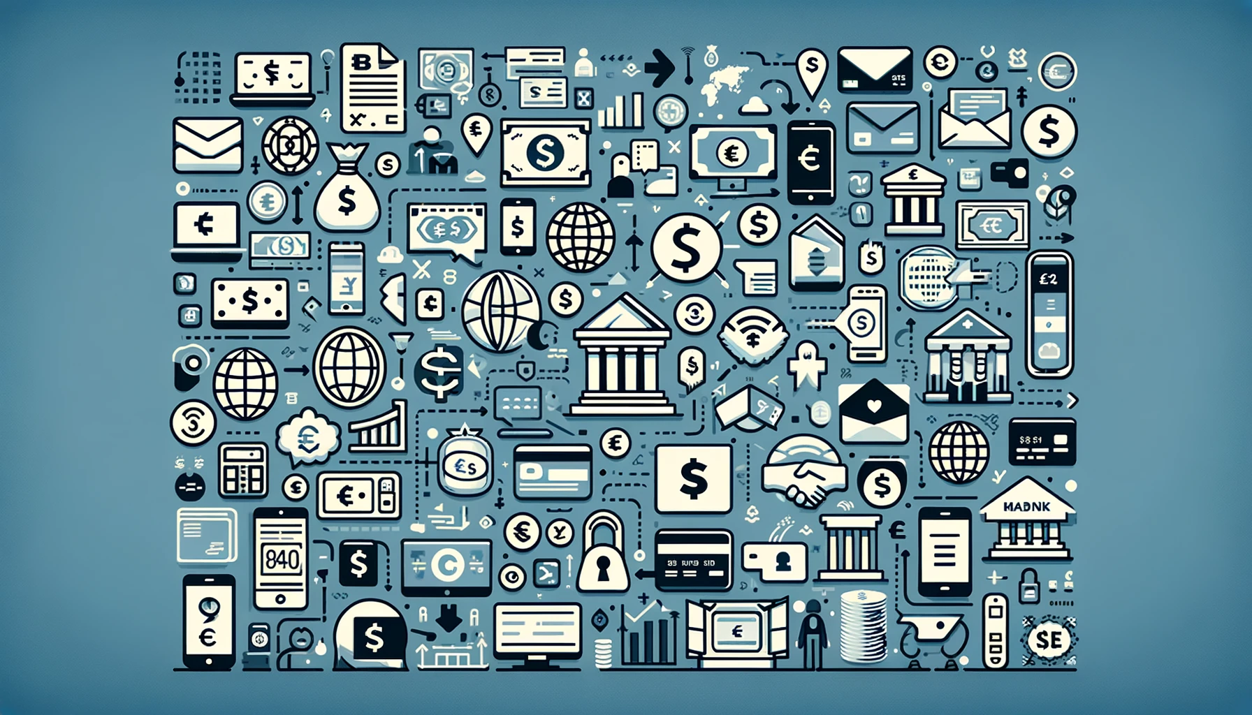visual guide to various money transfer methods