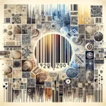 A creative montage featuring a variety of QR codes in different styles and contexts. Some QR codes are integrated into objects such as billboards, product labels, and business cards, while others are displayed as standalone designs with artistic backgrounds.